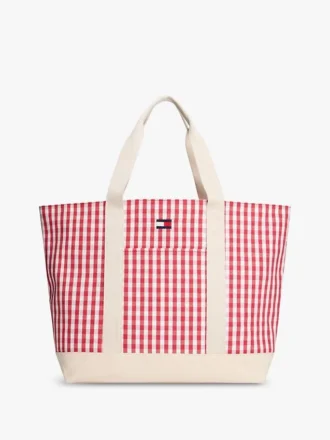 Gingham Canvas Tote Bag Gingham Canvas Tote Bag