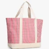 Gingham Canvas Tote Bag Gingham Canvas Tote Bag