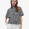 Gingham Linen-Blend Shirt