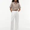 Gingham Linen-Blend Shirt