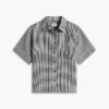 Gingham Linen-Blend Shirt
