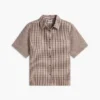 Gingham Linen-Blend Shirt