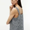 Gingham Linen-Blend Tank Top Gingham Linen-Blend Tank Top