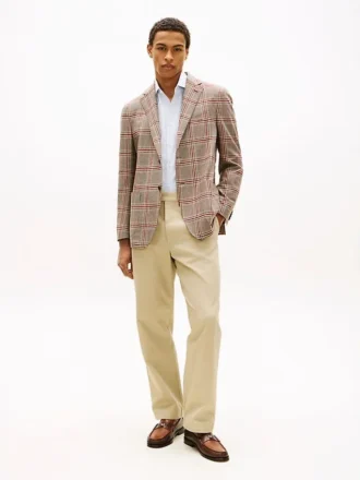 Glen Plaid Wool-Blend Blazer
