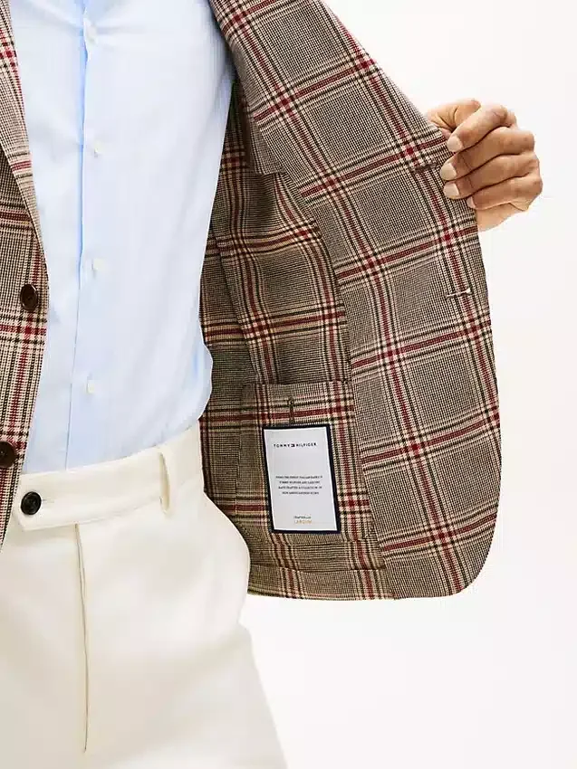 Glen Plaid Wool-Blend Blazer Glen Plaid Wool-Blend Blazer