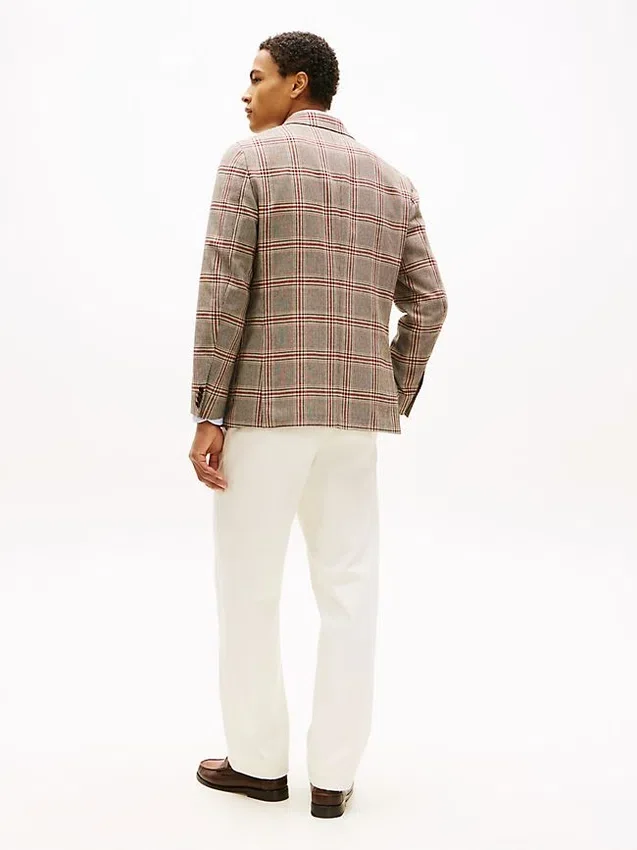 Glen Plaid Wool-Blend Blazer Glen Plaid Wool-Blend Blazer
