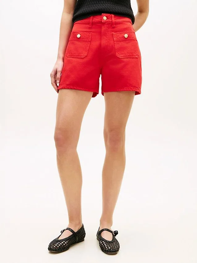 Gold-Button Pocket Denim Short Gold-Button Pocket Denim Short