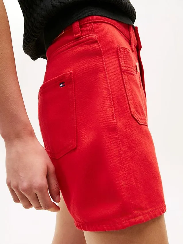 Gold-Button Pocket Denim Short Gold-Button Pocket Denim Short