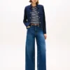 Gold-Button Ponte Multi-Pocket Jacket