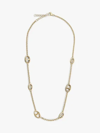 Gold-Plated Slim Mariner-Link Necklace