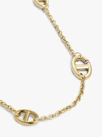 Gold-Plated Slim Mariner-Link Necklace