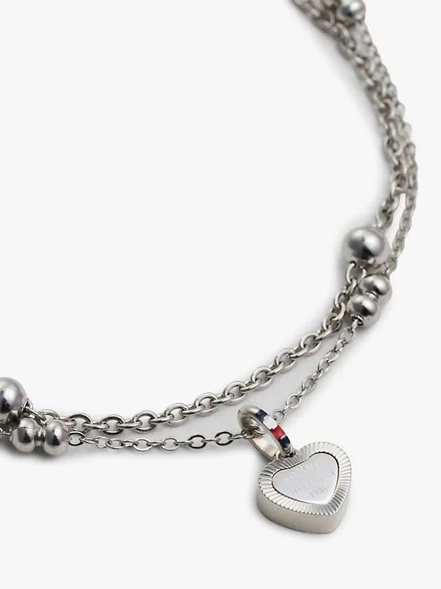 Heart Charm Double-Layered Bracelet Heart Charm Double-Layered Bracelet