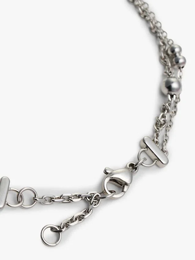 Heart Charm Double-Layered Bracelet Heart Charm Double-Layered Bracelet
