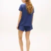 Henley T-Shirt & Short Sleep Set