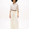 High-Rise Stretch Wide Leg Utility Jean