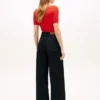 High-Rise Stretch Wide Leg Utility Jean