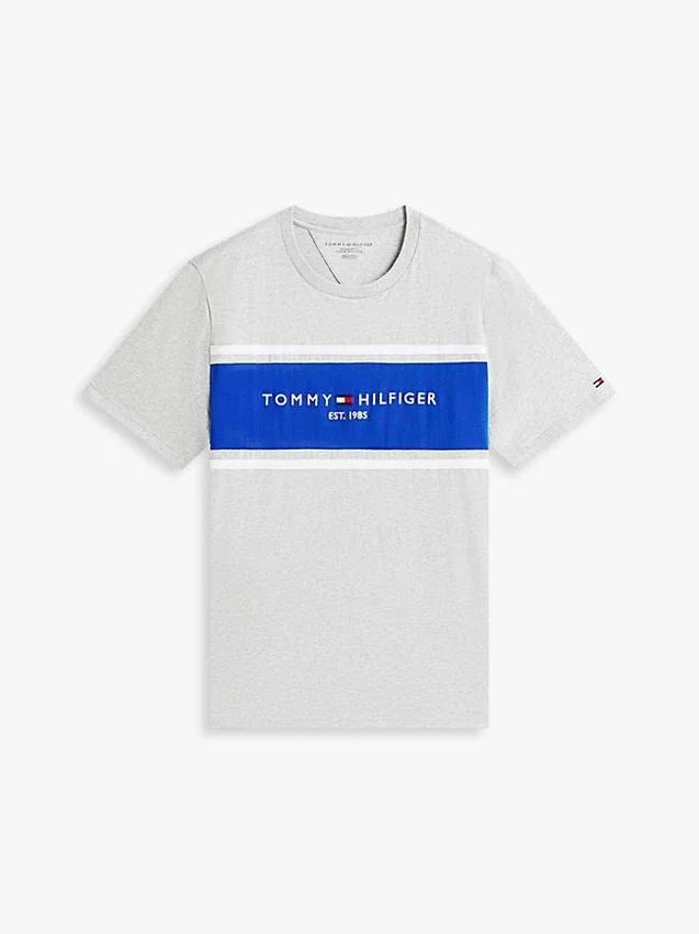 Hilfiger Block Stripe Logo T-Shirt Hilfiger Block Stripe Logo T-Shirt