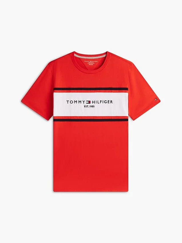 Hilfiger Block Stripe Logo T-Shirt Hilfiger Block Stripe Logo T-Shirt