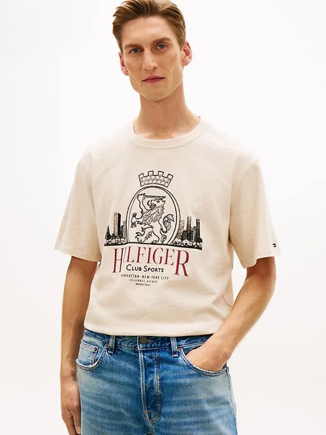 Hilfiger Crest Graphic Slub T-Shirt Hilfiger Crest Graphic Slub T-Shirt