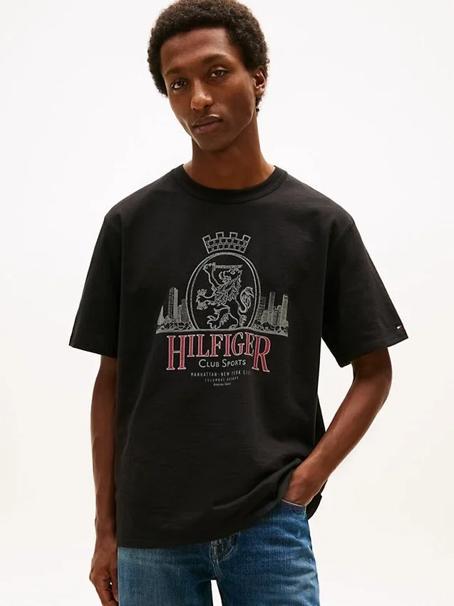 Hilfiger Crest Graphic Slub T-Shirt Hilfiger Crest Graphic Slub T-Shirt