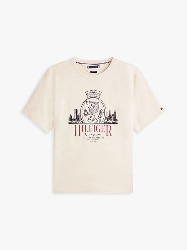 Hilfiger Crest Graphic Slub T-Shirt Hilfiger Crest Graphic Slub T-Shirt