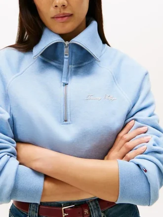 Interlock Fleece Quarter-Zip Sweatshirt