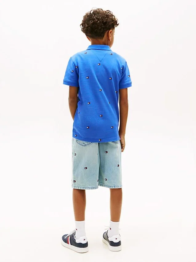 Kids’ Allover Flag Print Polo Kids’ Allover Flag Print Polo