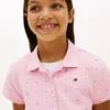 Kids’ Allover Floral Print Polo Dress