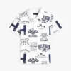 Kids’ Allover Logo Stretch Polo