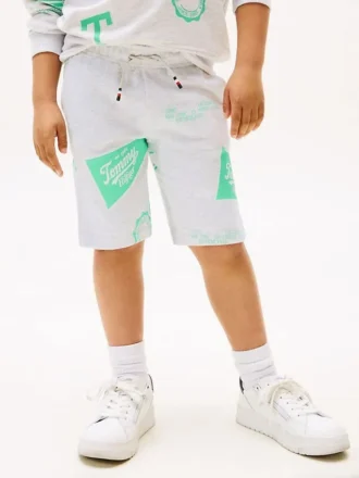 Kids’ Allover Mixed Logo Sweatshort