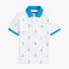 Kids’ Allover Nautical Logo Stretch Polo Kids’ Allover Nautical Logo Stretch Polo