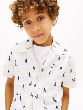 Kids’ Allover Sailing Stretch Shirt