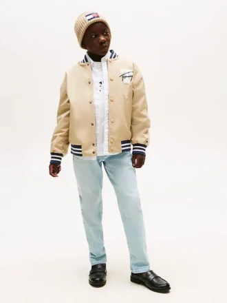 Kids’ Bleached Wash Straight Jean
