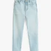 Kids’ Bleached Wash Straight Jean