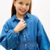 Kids’ Chambray Shirtdress