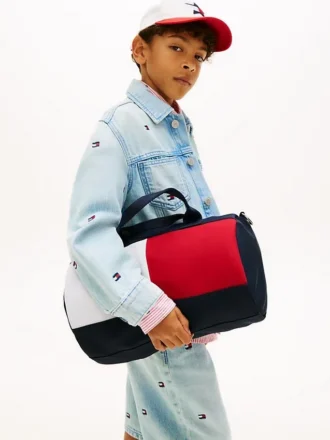 Kids’ Colorblock Flag Logo Duffle Bag
