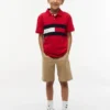 Kids’ Colorblock Flag Stretch Polo