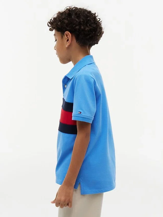 Kids’ Colorblock Flag Stretch Polo Kids’ Colorblock Flag Stretch Polo