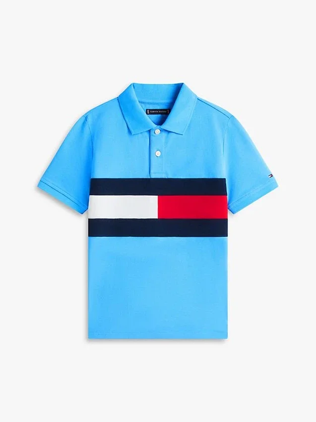 Kids’ Colorblock Flag Stretch Polo Kids’ Colorblock Flag Stretch Polo