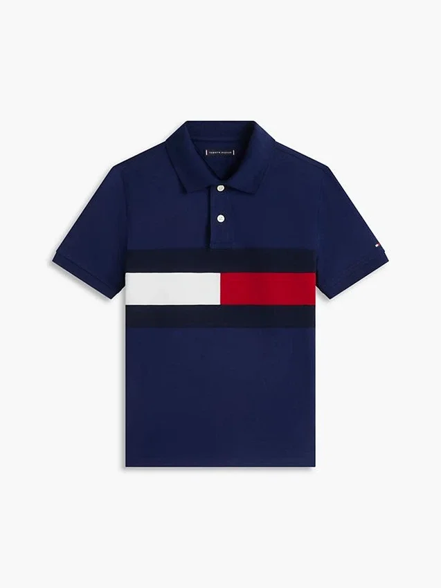 Kids’ Colorblock Flag Stretch Polo Kids’ Colorblock Flag Stretch Polo