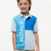 Kids’ Colorblock Logo Stretch Polo
