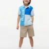 Kids’ Colorblock Logo Stretch Polo