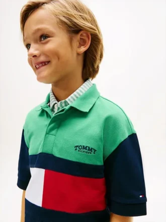 Kids’ Colorblock Rugby Polo
