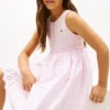 Kids’ Embroidered Eyelet Combo Dress