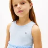 Kids’ Embroidered Eyelet Combo Dress