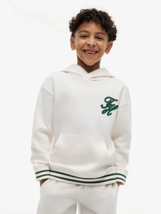 Kids’ Embroidered Monogram Hoodie