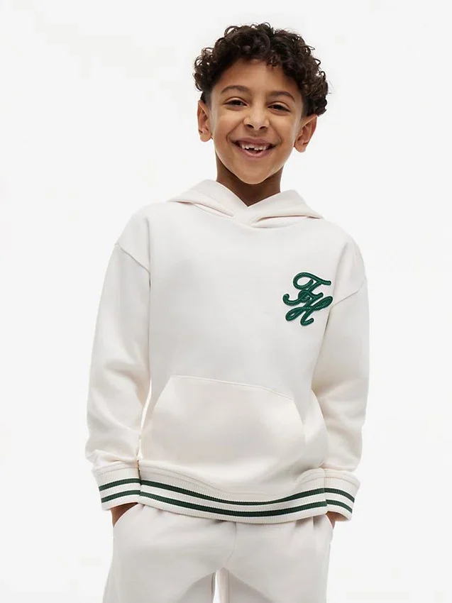 Kids’ Embroidered Monogram Hoodie Kids’ Embroidered Monogram Hoodie