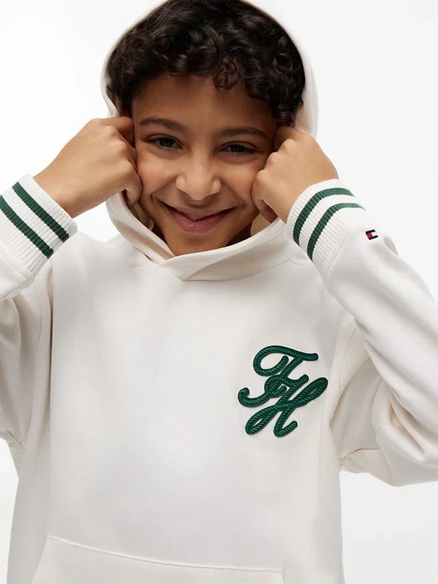 Kids’ Embroidered Monogram Hoodie Kids’ Embroidered Monogram Hoodie