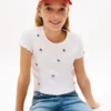 Kids’ Embroidered Star Ribbed T-Shirt Kids’ Embroidered Star Ribbed T-Shirt