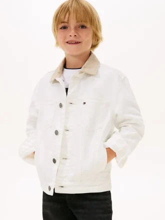 Kids’ Flag Logo Denim Jacket